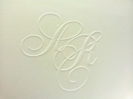 Hochzeitskarten Logo Prägung