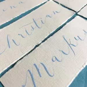 Kalligraphie Düsseldorf Handschrift NRW Druckerei Hochzeits Tischkarten