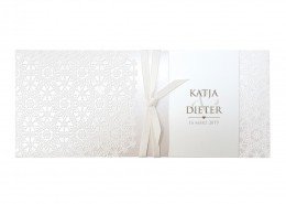 Elegante Einsteckkarte mit feinen Design-Elementen, Hochzeitspapeterie Muster