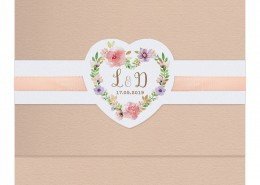 Hochzeitskarte, florales Vintage-Design, Hochzeitskarten Vintage