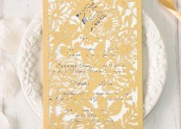 strahlende Hochzeitskarte, majestätischer Garten, Eleganz, Hochzeitskarten Paradies