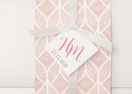 Hochzeitseinladung "Feine Formen" Vorderseite, Hochzeitspapeterie edel