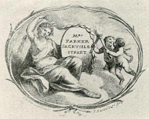 Visitenkarte Besuchskarte Parker