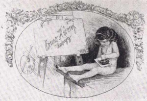 Visitenkarte Besuchskarte Bruno Héroux