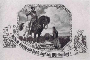 Visitenkarte Besuchskarte Wilhelm von Urach