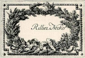 Visitenkarte Besuchskarte Rillier Necker