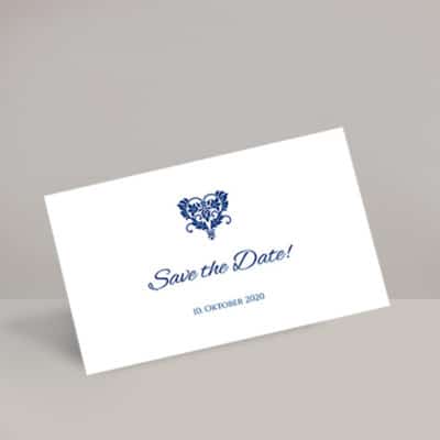 Save-The-Date Karten Buettenpapier Druck Absender Hochzeit