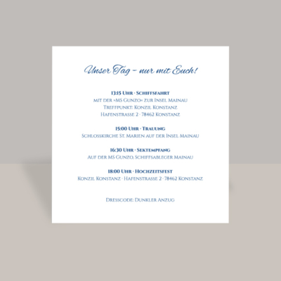 Einlegeblätter für Karten Quadratisch Vorderseite