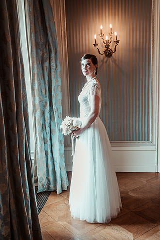 braut kleid art deco hochzeit