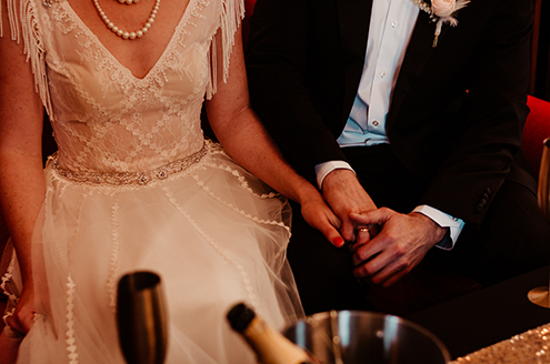 brautpaar art deco hochzeit