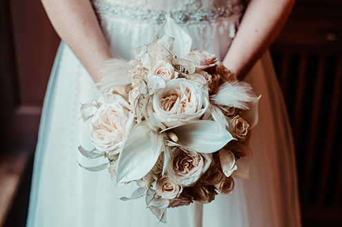 brautstrauß art deco hochzeit