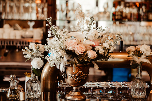 brautstrauß art deco hochzeit
