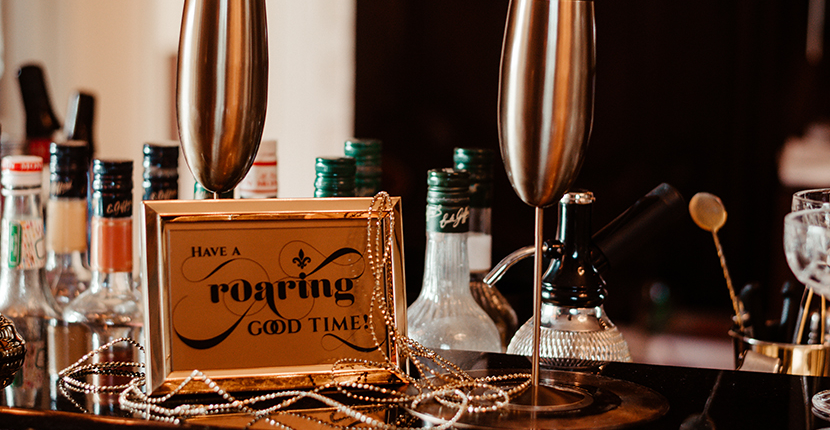 whiskey bar art deco hochzeit